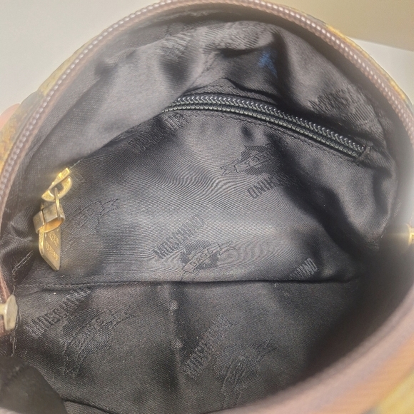 Moschino Vintage Red Wall 90's Leopard PrintSmall Zippered Bag - Picture 8 of 13